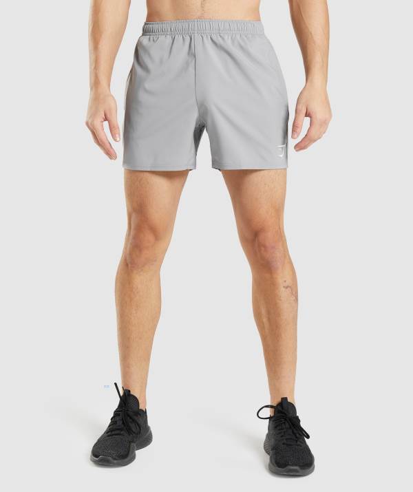 Panske Šortky Gymshark Arrival 5" Siva | XZ9178302